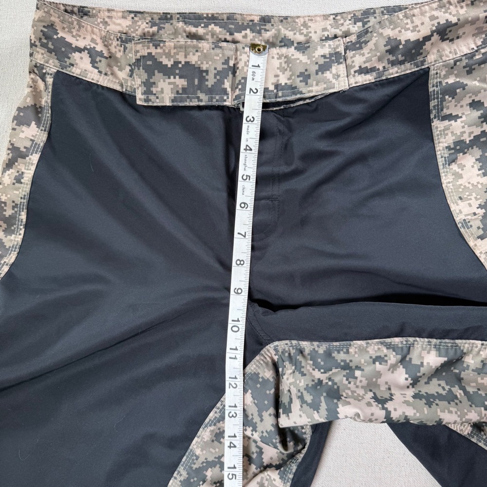 Soffe XT46 Mens Medium Training Shorts Black Digital Camo MMA Gym Combat - Picture 12 of 16